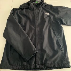 North Face Large black hyvent light jacket